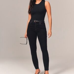 Abercrombie Curve Love High Rise Black Skinny Jean